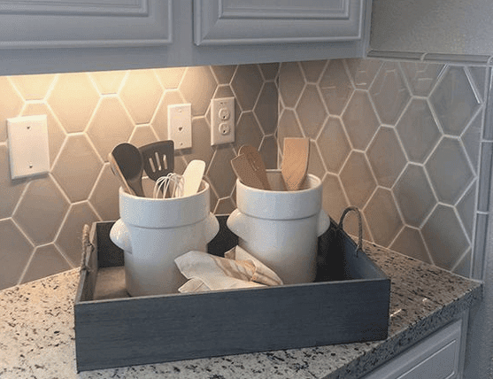 Backsplash installation