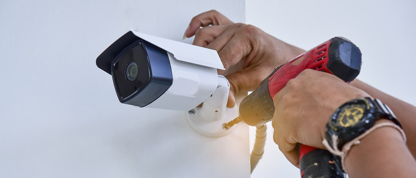 Security camera installation